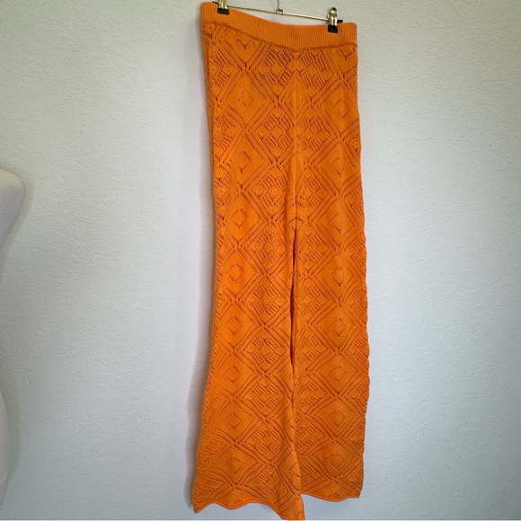 Free People Beach Knit Swim Wear Bell Bottom Pants - Picture 5 of 7